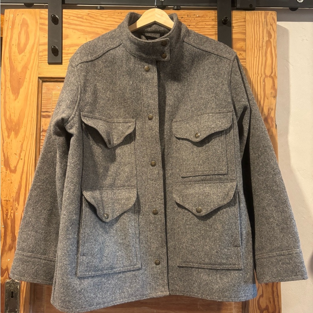 Vintage Filson Gray 100% Wool Jacket size Large